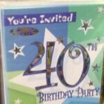 Birthday Shimmer 40 Invitations