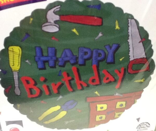 Balloon Birthday Construction Tools