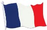 France  Flag Cutout 18in