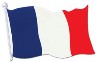 France Flag Cutout 18in