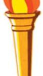 Olympic 24in Torch Cutout