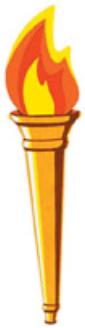Olympic 24in Torch Cutout
