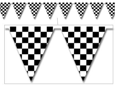 A Race Car Pennant Banner
