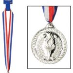 Award Ribbon Medal Silver