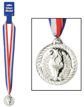 Award Ribbon Medal Silver