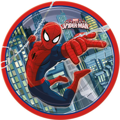 Spiderman Plates 9 in
