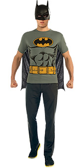costume Batman Shirt with cape and mask