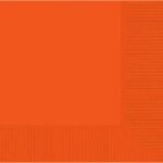 Tableware Orange Lunch Napkins 50ct