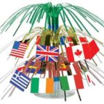 A International Mini Flags Centerpiece