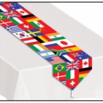 A International Flags table Runner