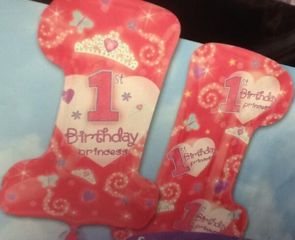 1st Birthday Princess Balloon Supersize