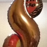 Balloon Bouquet Curve and 2 Mylar