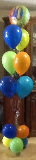 A Balloon Bouquet Mylar,Latex and base