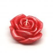 Decor Candle Floating Red