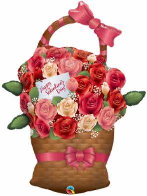 Balloon Valentine Basket