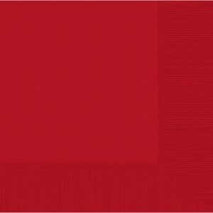 Red Napkins Luncheon 50 ct