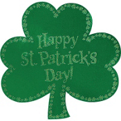 St Patrick Cutout Sign 16in