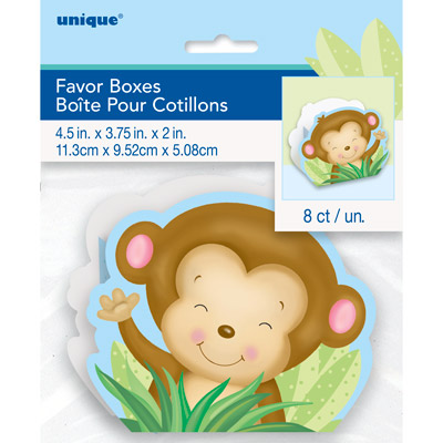 Monkey Cute Favor Boxes 8ct