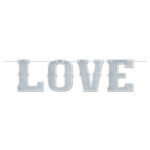 A Banner LOVE shimmer 6feetx14.25in