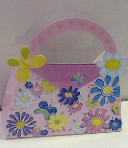 Lootbag Purse Flower Butterflies 4ct