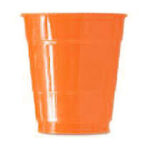Thanksgiving Orange Plastic Cups 20ct