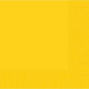 Tableware Yellow Lunch Napkins 50ct