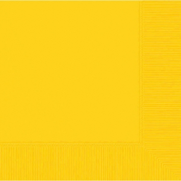 Tableware Yellow Lunch Napkins 50ct