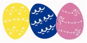 Easter Egg Cutout 14in