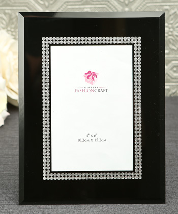 Bevelled Glass Frame Black