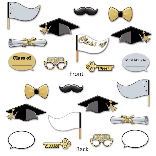Grad Photo Prop Fun Signs 11ct