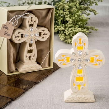 A Cross centerpiece Statue LED Light up