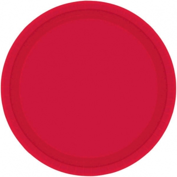 Tableware Red Paper Plates 9in