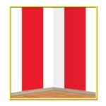 Back Drop Red & White 4x30feet