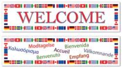 2 International Welcome Banners