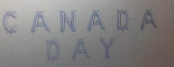 Canada Day Balloon Banner