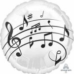 Musical Notes Balloon 18in