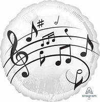 Musical Notes Balloon  18in