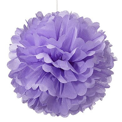 Decor puff Tissue Ball Lavender 16in