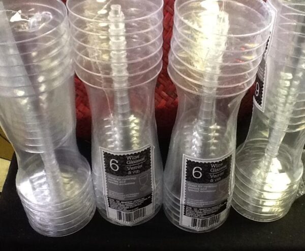 Tableware Clear Plastic Wine Glasses