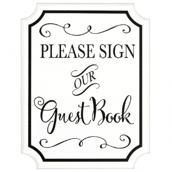 Guest book Signing Sign
