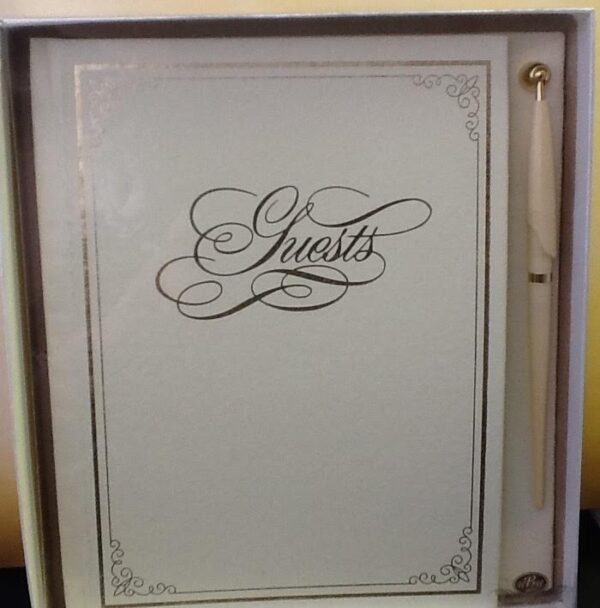 A Guest Book with Pen Ivory