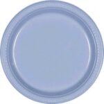 Tableware Blue Plastic Plates 7in