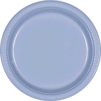Tableware Blue Plastic Plates 7in