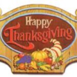 A Happy Thanksgiving sign