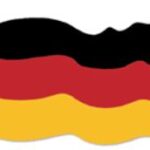 German Flag Cutout 18in