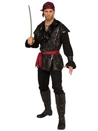 cos m pirate blk jkt red hdscarf and sash std ru