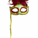 A Masquerade Mask Red on dowel