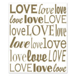 Back drop mural Love Love