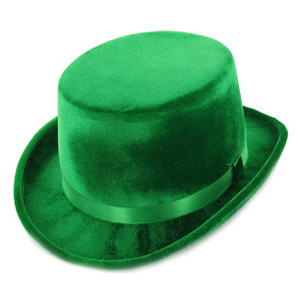 Top Hat Green Velvet