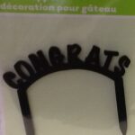 Cake Topper CONGRATS